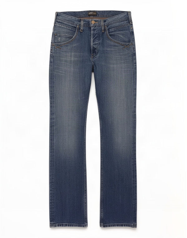 Lee Mens Knox Scooper Straight Jeans W32 L34 Blue Cotton