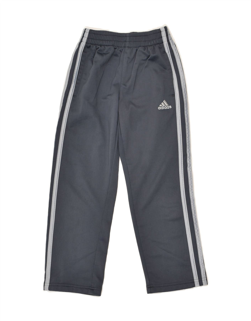 ADIDAS Boys Tracksuit Trousers 5-6 Years Grey Polyester | Vintage Adidas | Thrift | Second-Hand Adidas | Used Clothing | Messina Hembry 