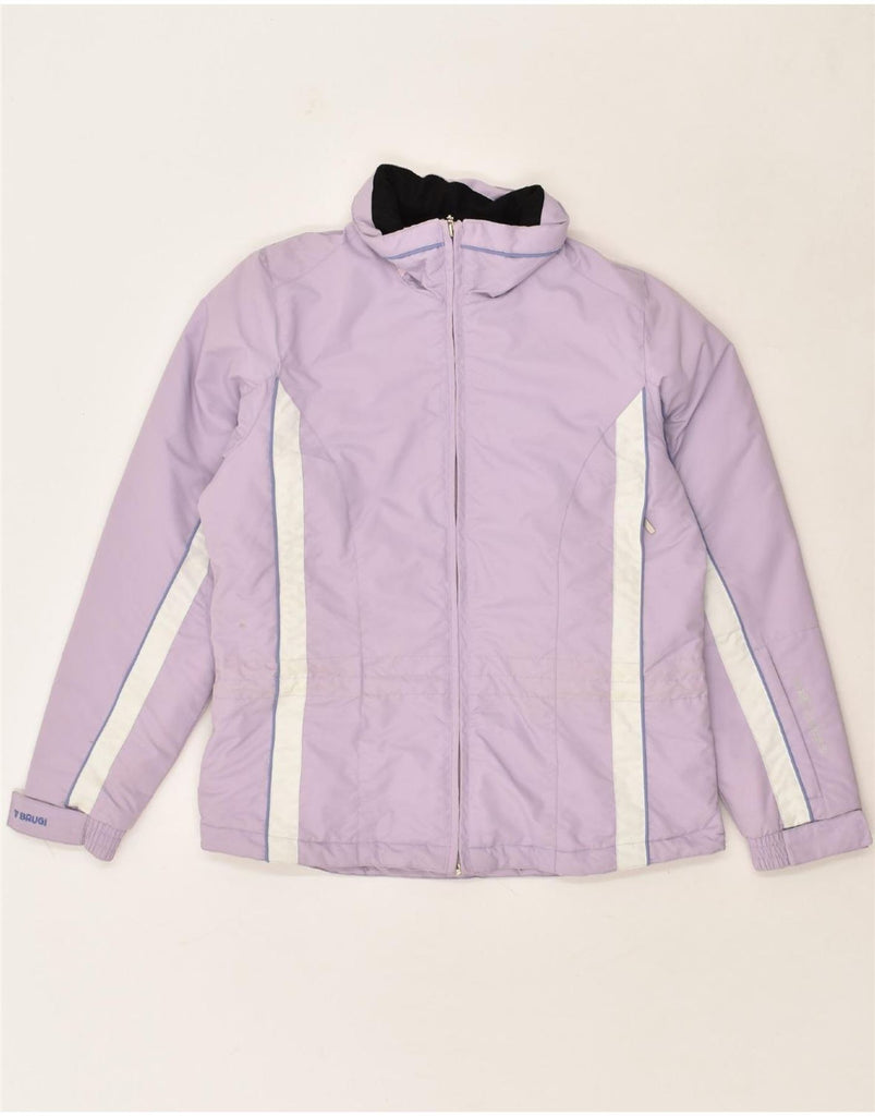 BRUGI Womens Padded Jacket IT 42 Medium Purple Colourblock Polyamide | Vintage Brugi | Thrift | Second-Hand Brugi | Used Clothing | Messina Hembry 