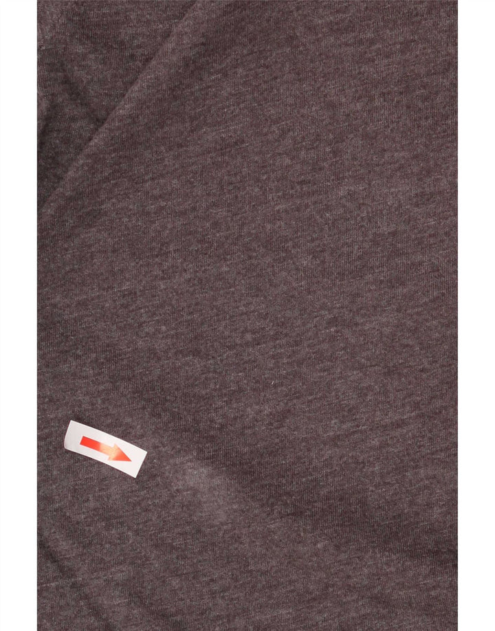 Lotto Mens Graphic T-Shirt Top Medium Grey Cotton