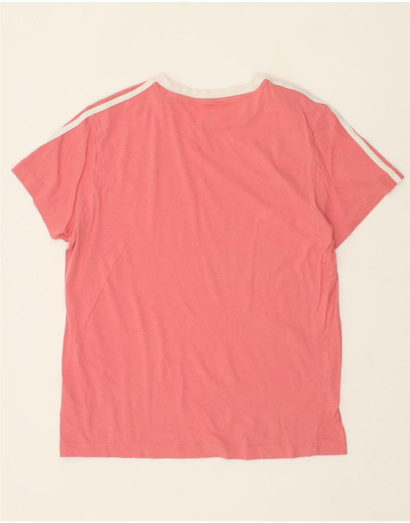 ADIDAS Womens T-Shirt Top UK 12/14 Medium Pink Cotton Vintage Adidas and Second-Hand Adidas from Messina Hembry 
