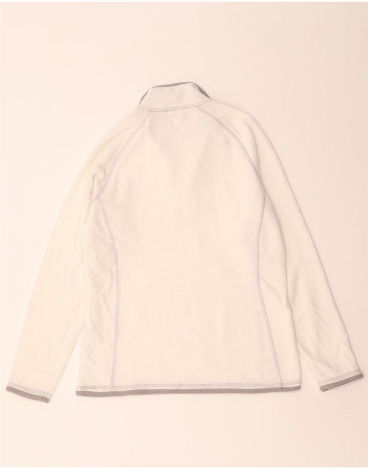 Mountain Warehouse Womens Zip Neck Fleece Jumper UK 12 Medium White