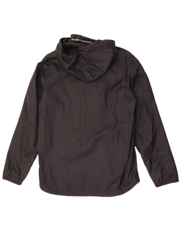 Nike Boys Hooded Rain Jacket 13-14 Years XL Black Nylon