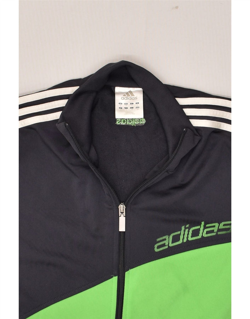 ADIDAS Mens Tracksuit Top Jacket Small Black Colourblock Polyester | Vintage Adidas | Thrift | Second-Hand Adidas | Used Clothing | Messina Hembry 