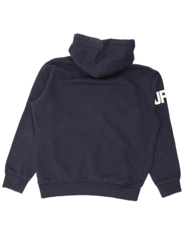 SUPERDRY Mens Graphic Hoodie Jumper XL Navy Blue Cotton