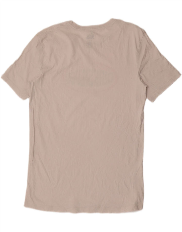 Quiksilver Mens Regular Fit Graphic T-Shirt Top Medium White Cotton