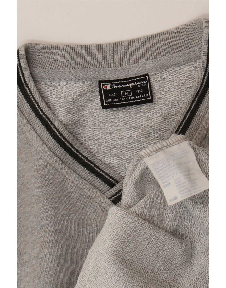 Champion Mens Sweatshirt Jumper Medium Grey Cotton