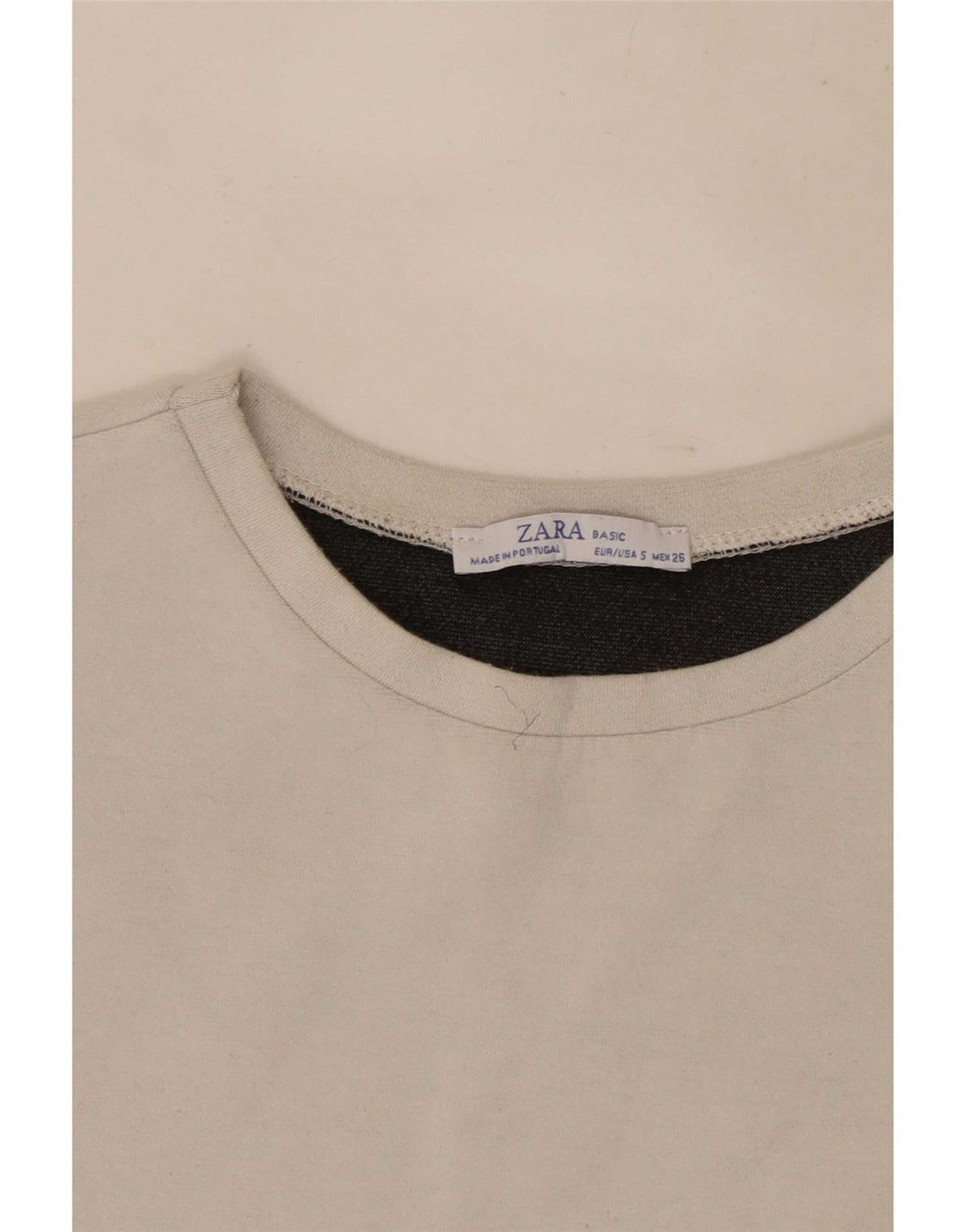 Zara Womens Oversized Top Long Sleeve UK 10 Small Grey