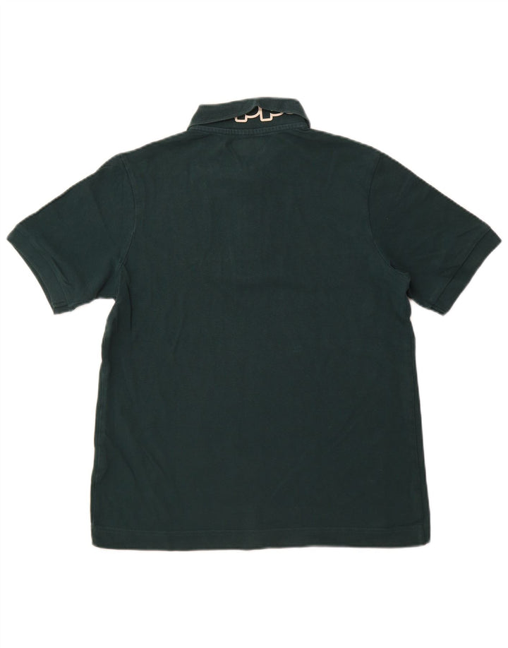 KAPPA Mens Graphic Polo Shirt Small Green Cotton
