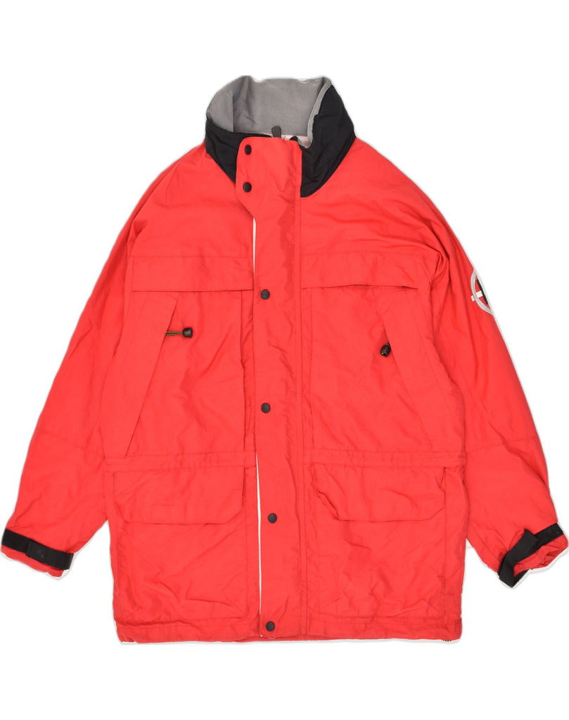 NAUTICA Mens Rain Jacket UK 38 Medium Red Polyester | Vintage Nautica | Thrift | Second-Hand Nautica | Used Clothing | Messina Hembry 