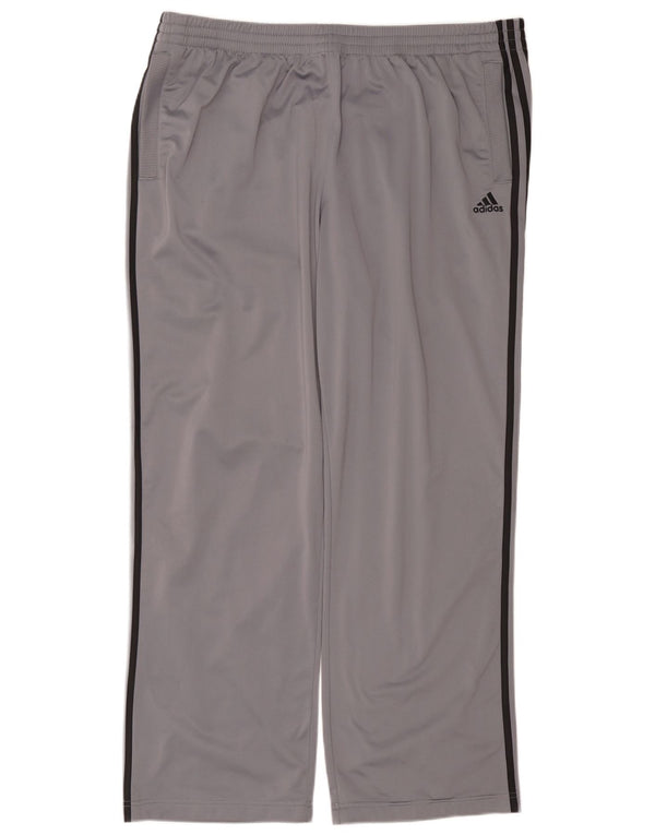 ADIDAS Mens Tracksuit Trousers 2XL  Grey Polyester