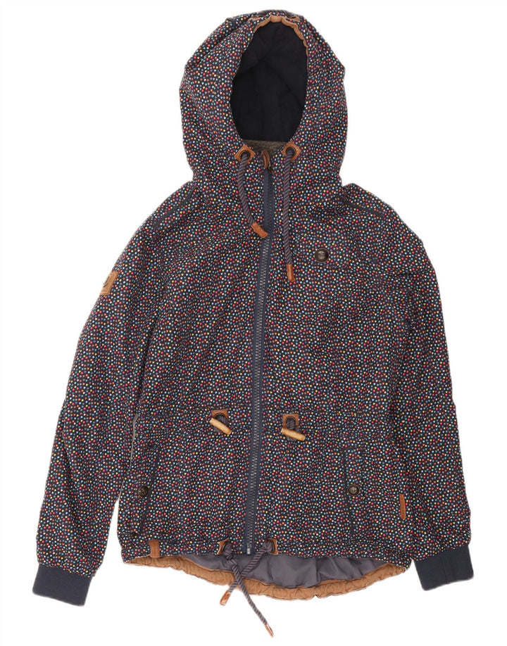 Naketano Womens Windbreaker Jacket UK 14 Medium Multicoloured Flecked