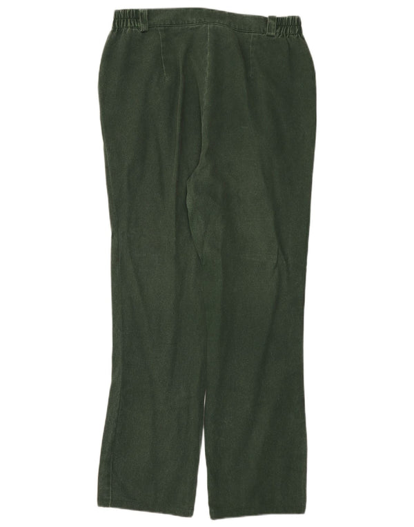 Alphorn Womens Straight Casual Trousers EU 42 Large W30 L28 Green Cotton