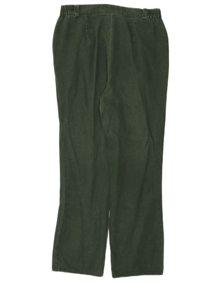 Alphorn Womens Straight Casual Trousers EU 42 Large W30 L28 Green Cotton