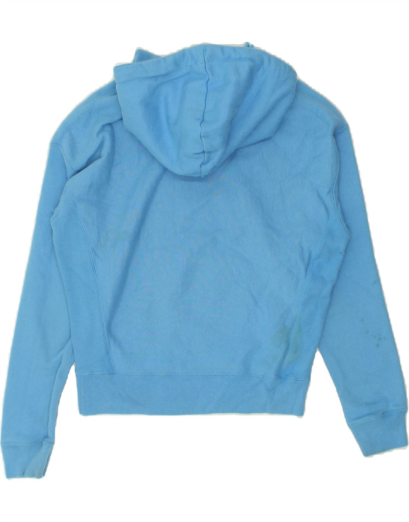 CHAMPION Womens Hoodie Jumper UK 10 Small Blue Cotton | Vintage Champion | Thrift | Second-Hand Champion | Used Clothing | Messina Hembry 