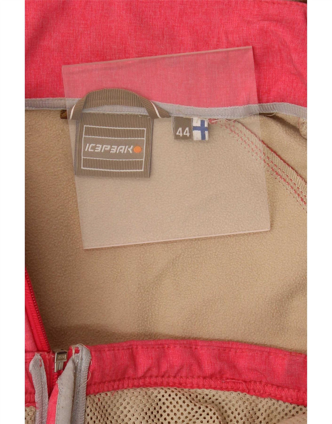 Icepeak Womens Hooded Windbreaker Jacket IT 44 Medium Pink Polyester