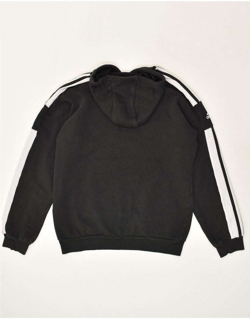 ADIDAS Mens Hoodie Jumper Medium Black Cotton | Vintage Adidas | Thrift | Second-Hand Adidas | Used Clothing | Messina Hembry 