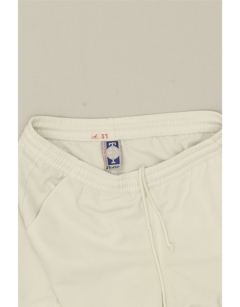 LOTTO Womens Sport Shorts Medium White | Vintage Lotto | Thrift | Second-Hand Lotto | Used Clothing | Messina Hembry 