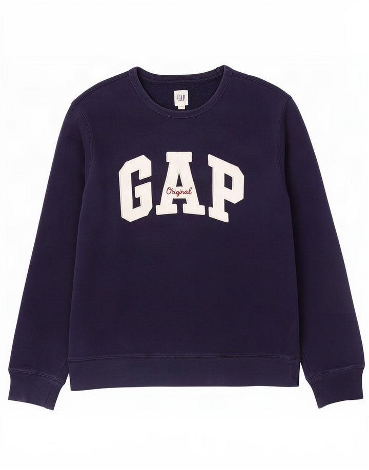 Gap Mens Graphic Sweatshirt Jumper Small Navy Blue Cotton