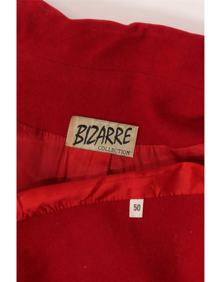 Vintage Womens Double Breasted Blazer Jacket IT 50 XL Red