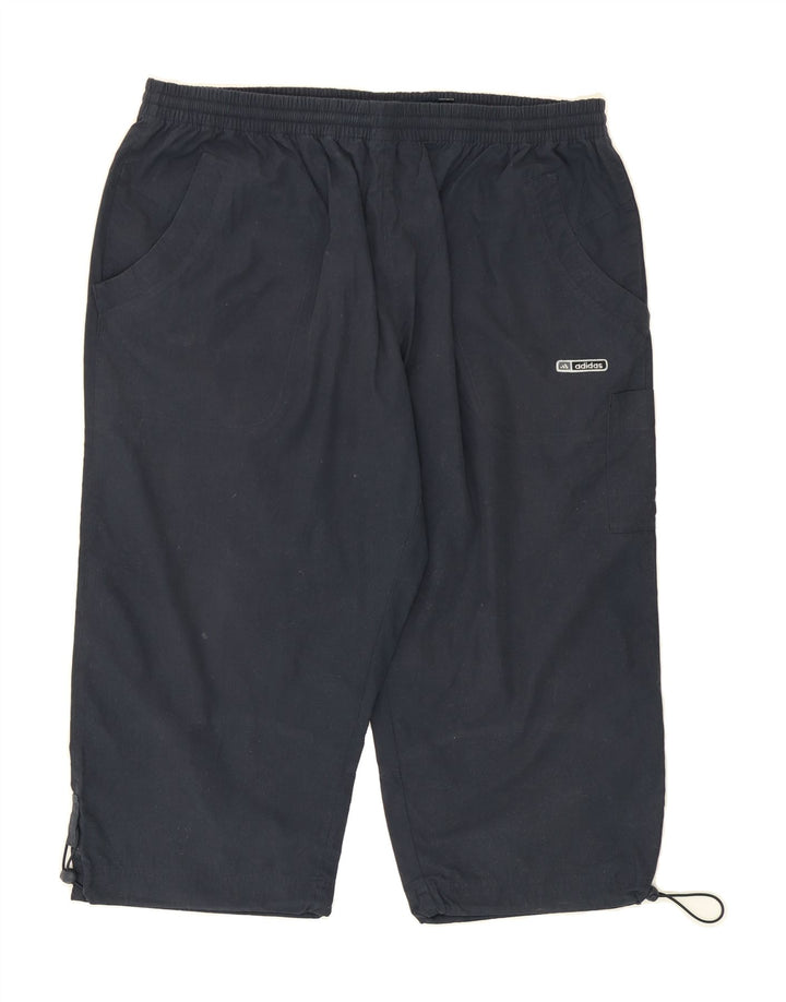 ADIDAS Mens Capri Tracksuit Trousers 2XL  Navy Blue Polyester Vintage Adidas and Second-Hand Adidas from Messina Hembry 