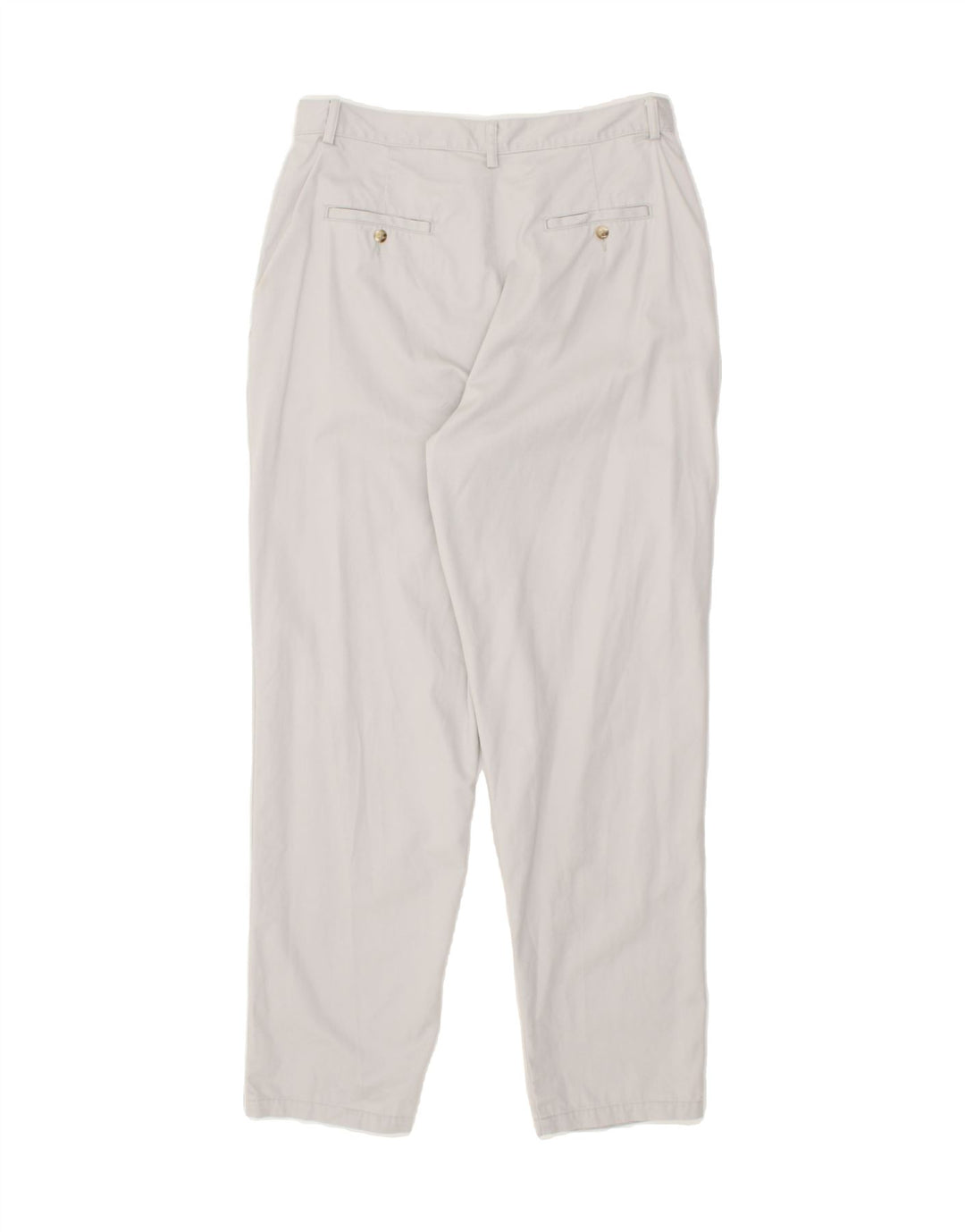 EDDIE BAUER Womens Tapered Chino Trousers US 16 2XL W34 L32  Grey Cotton | Vintage Eddie Bauer | Thrift | Second-Hand Eddie Bauer | Used Clothing | Messina Hembry 