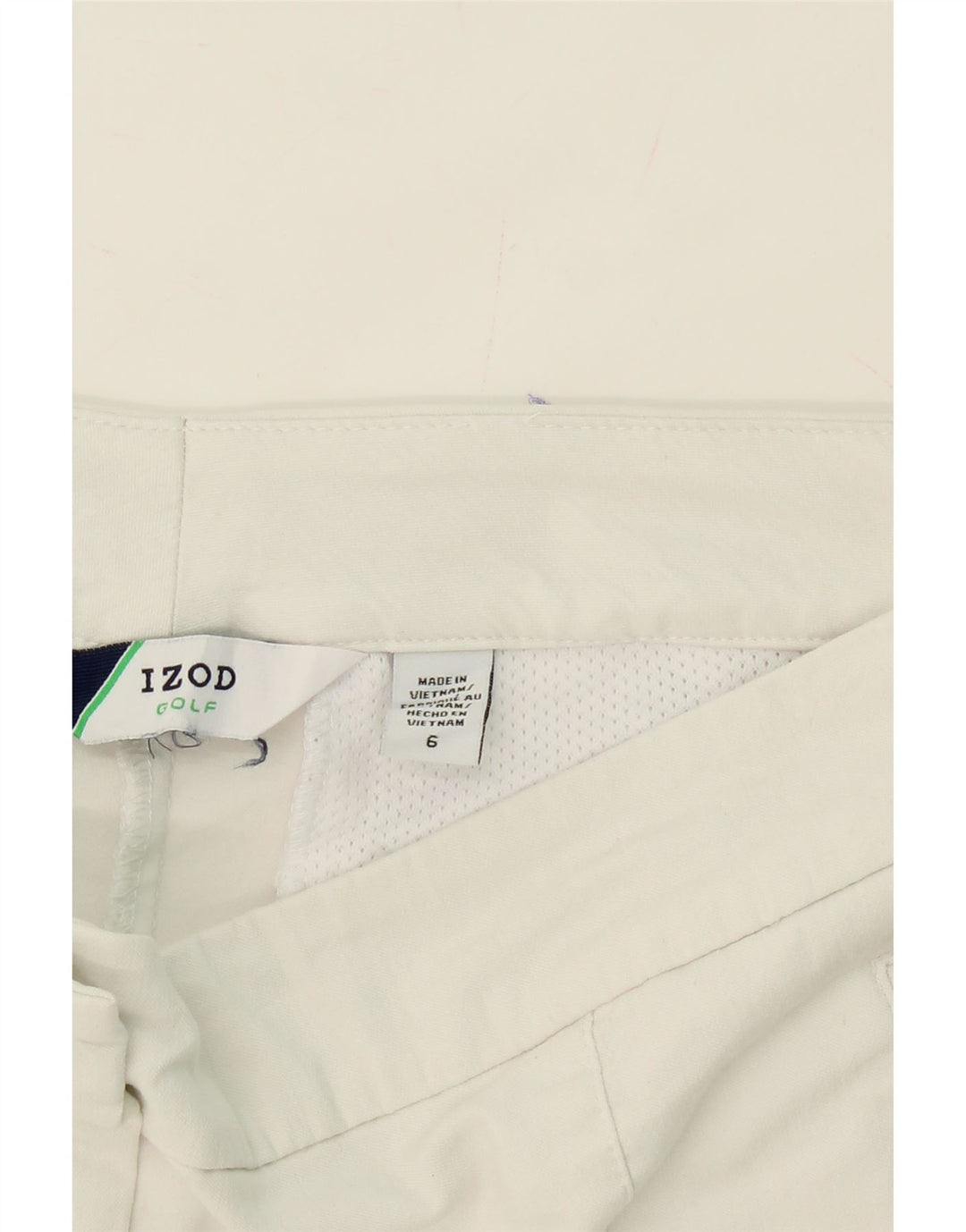 IZOD Womens Golf Bermuda Shorts US 6 Medium W32  White Vintage Izod and Second-Hand Izod from Messina Hembry 
