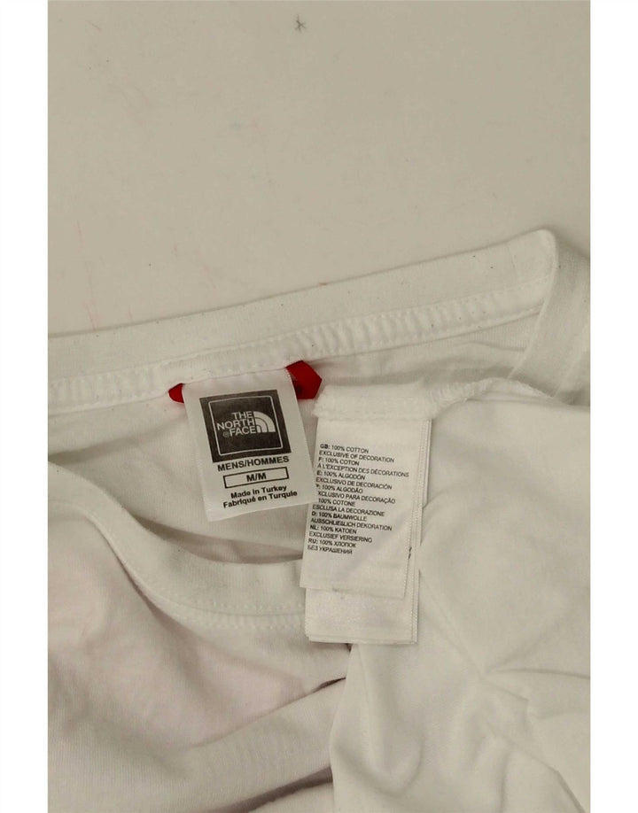 The North Face Mens Graphic T-Shirt Top Medium White Cotton