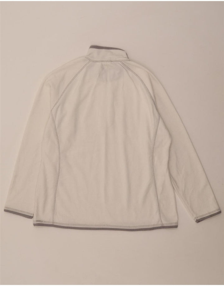 MOUNTAIN WAREHOUSE Womens Zip Neck Fleece Jumper UK 18 XL White Polyester