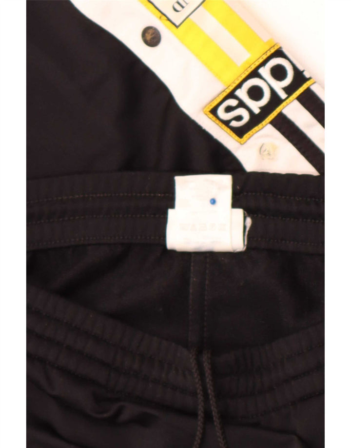 Adidas Mens Graphic Tracksuit Trousers Medium Black Colourblock Polyester