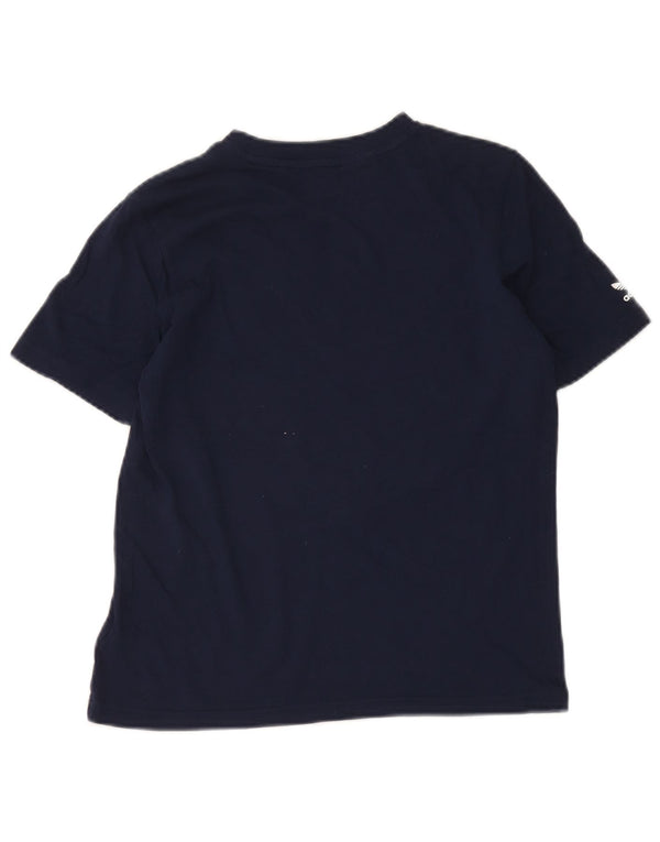 Adidas Boys Graphic T-Shirt Top 11-12 Years Navy Blue Cotton