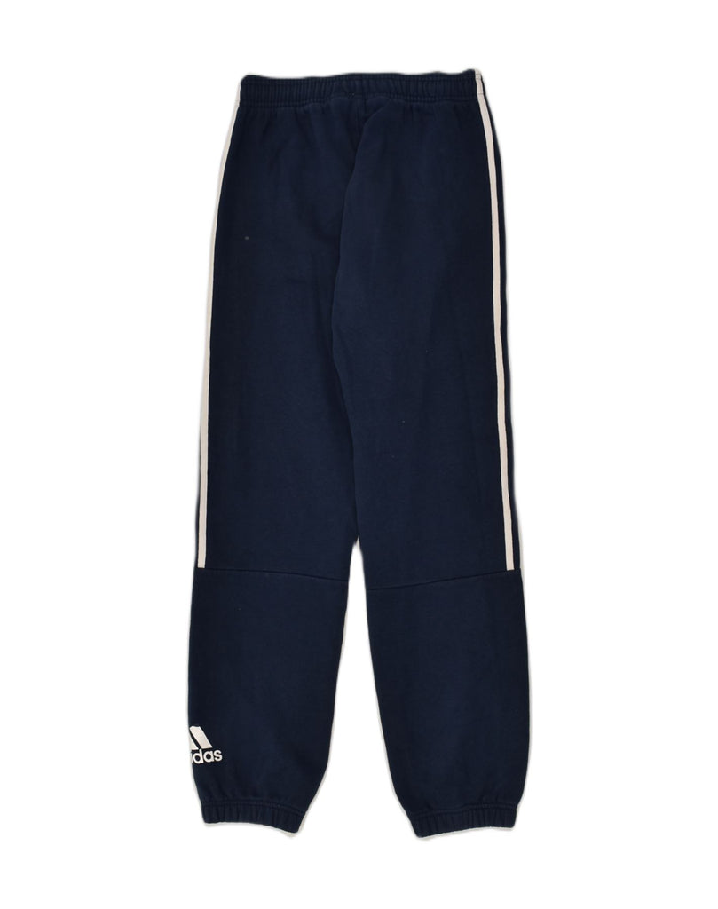 ADIDAS Boys Tracksuit Trousers Joggers 13-14 Years Navy Blue Cotton | Vintage Adidas | Thrift | Second-Hand Adidas | Used Clothing | Messina Hembry 