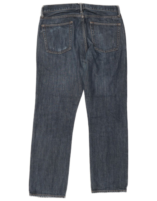 Gap Mens Straight Jeans W31 L30 Navy Blue Cotton