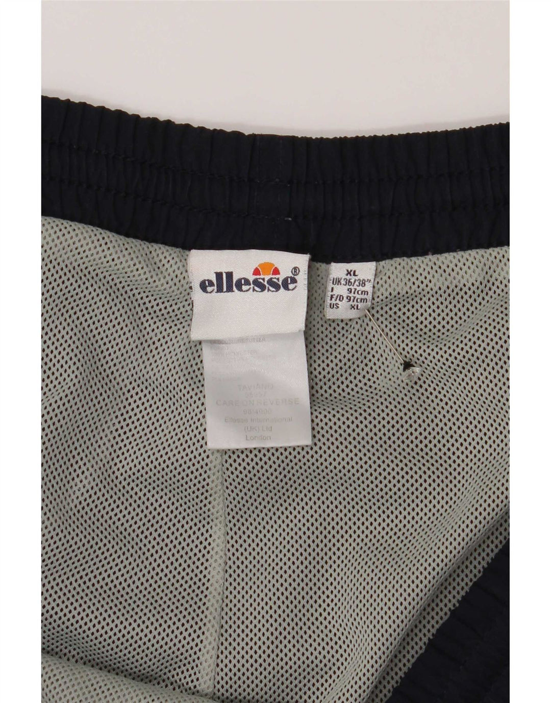 Ellesse Mens Tracksuit Trousers XL Navy Blue Polyester