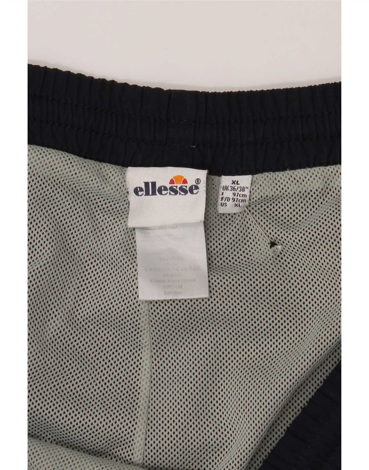 Ellesse Mens Tracksuit Trousers XL Navy Blue Polyester