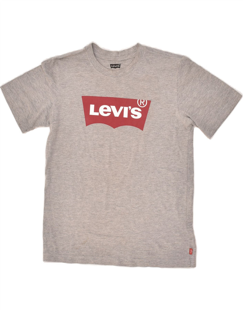 LEVI'S Boys Graphic T-Shirt Top 12-13 Years Large Grey Cotton | Vintage Levi's | Thrift | Second-Hand Levi's | Used Clothing | Messina Hembry 