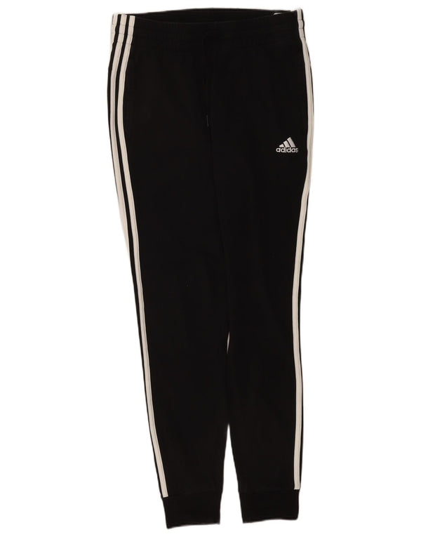 Adidas Womens Slim Fit Tracksuit Trousers Joggers UK 8/10 Small Black
