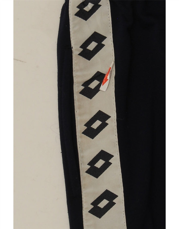 Lotto Mens Graphic Tracksuit Trousers Medium  Navy Blue Colourblock