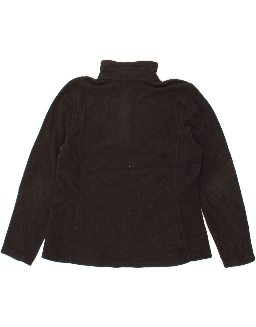 EDDIE BAUER Womens Zip Neck Fleece Jumper UK 18 XL Black Polyester Vintage Eddie Bauer and Second-Hand Eddie Bauer from Messina Hembry 
