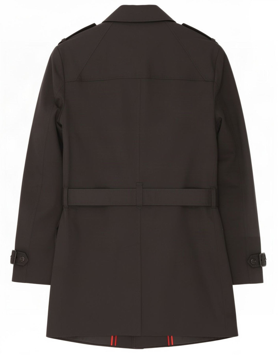 Hugo Boss Mens Trench Coat EU 54 2XL Black Polyester