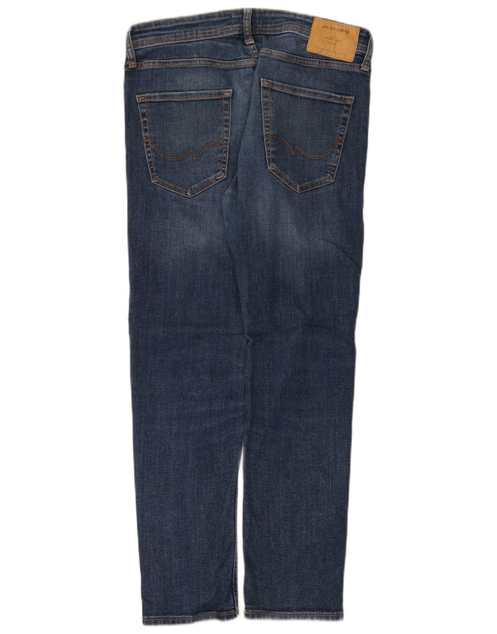 Jack & Jones Mens Slim Jeans W30 L30 Blue Cotton