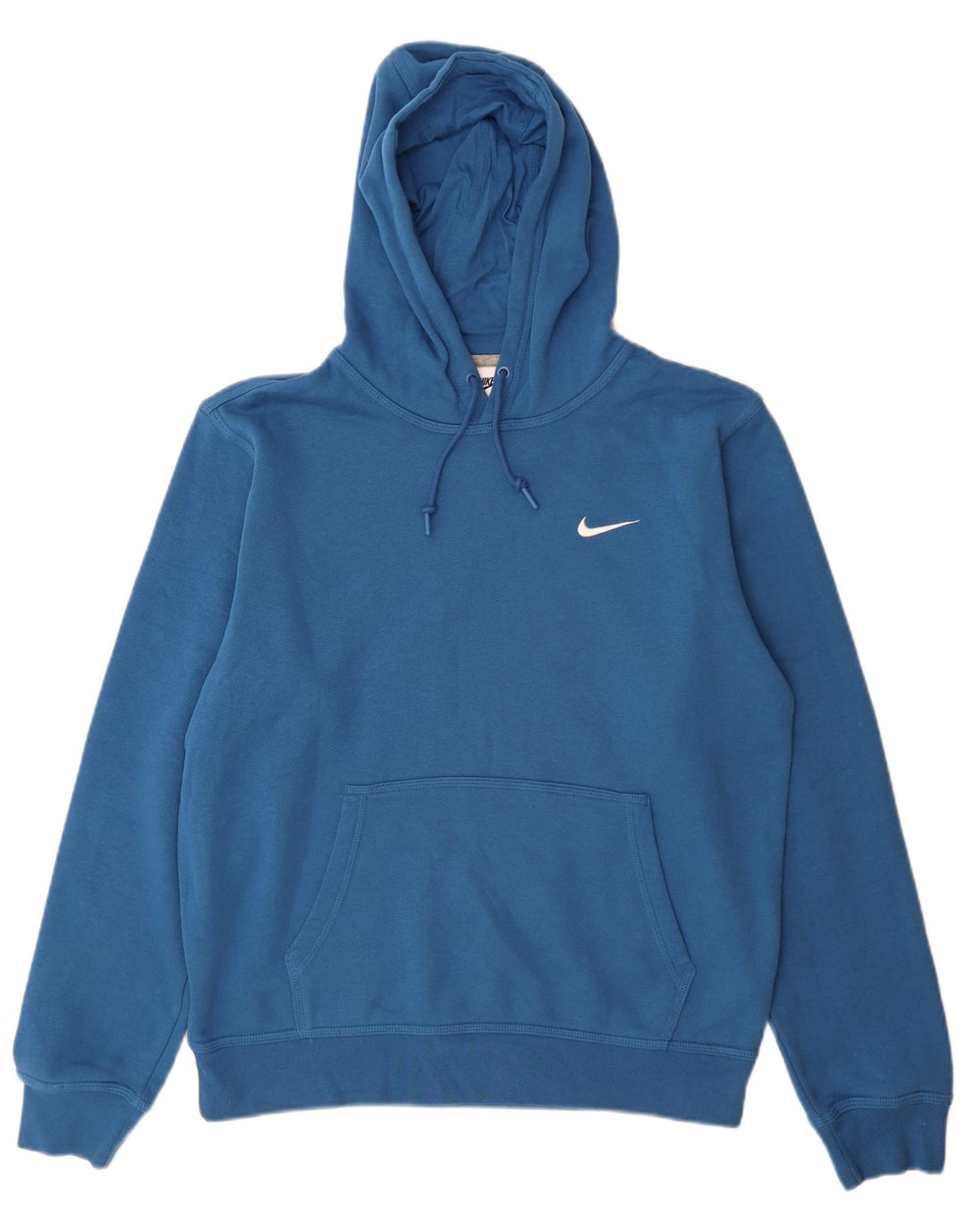 Nike Mens Hoodie Jumper Medium Blue Cotton