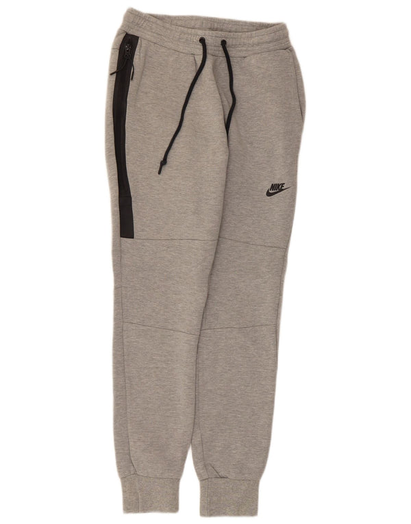 Nike Mens Tracksuit Trousers Joggers Small  Grey Flecked Cotton