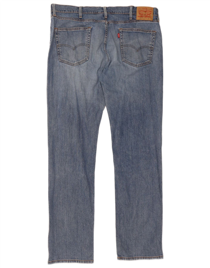 LEVI'S Mens 514 Straight Jeans W38 L34 Blue Cotton