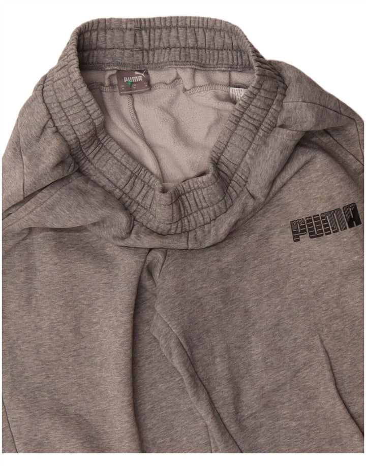 Puma Mens Tracksuit Trousers Joggers Medium  Grey Cotton