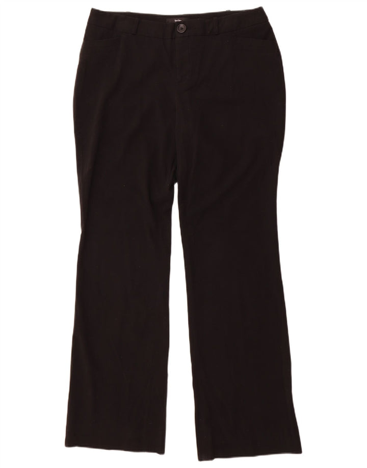 Mossimo Womens Bootcut Casual Trousers US 10 Large W34 L32 Black Polyester