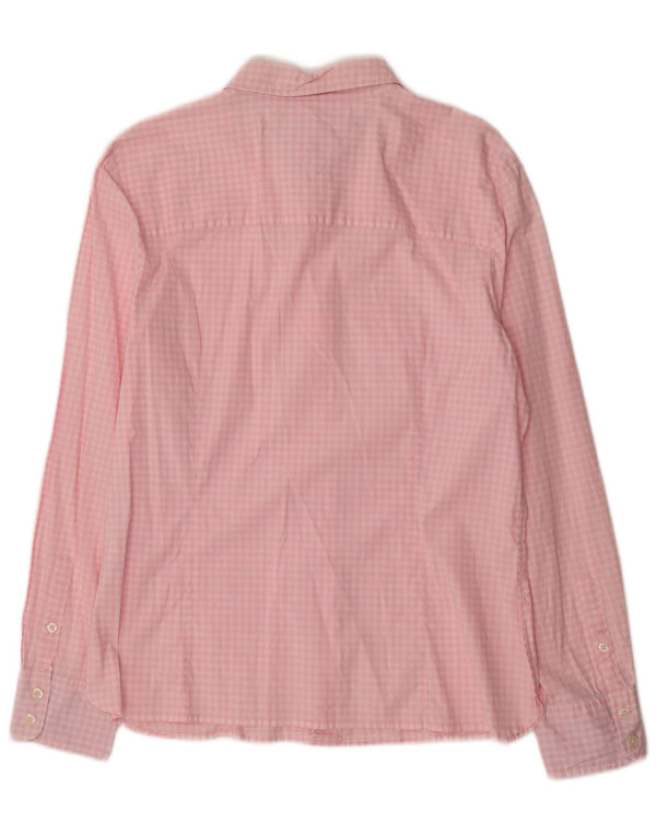 Tommy Hilfiger Womens Shirt US 14 XL Pink Gingham Cotton