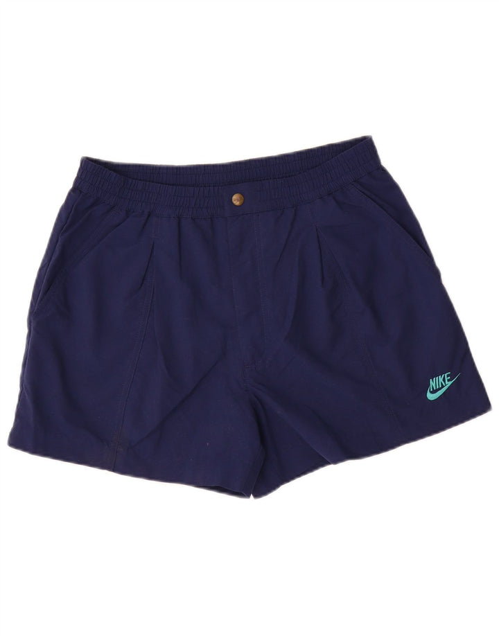 Nike Mens Chino Shorts Medium W32 Navy Blue Polyester