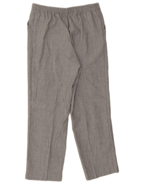 Marks & Spencer Womens Short Casual Trousers UK 12 Medium W30 L27 Grey
