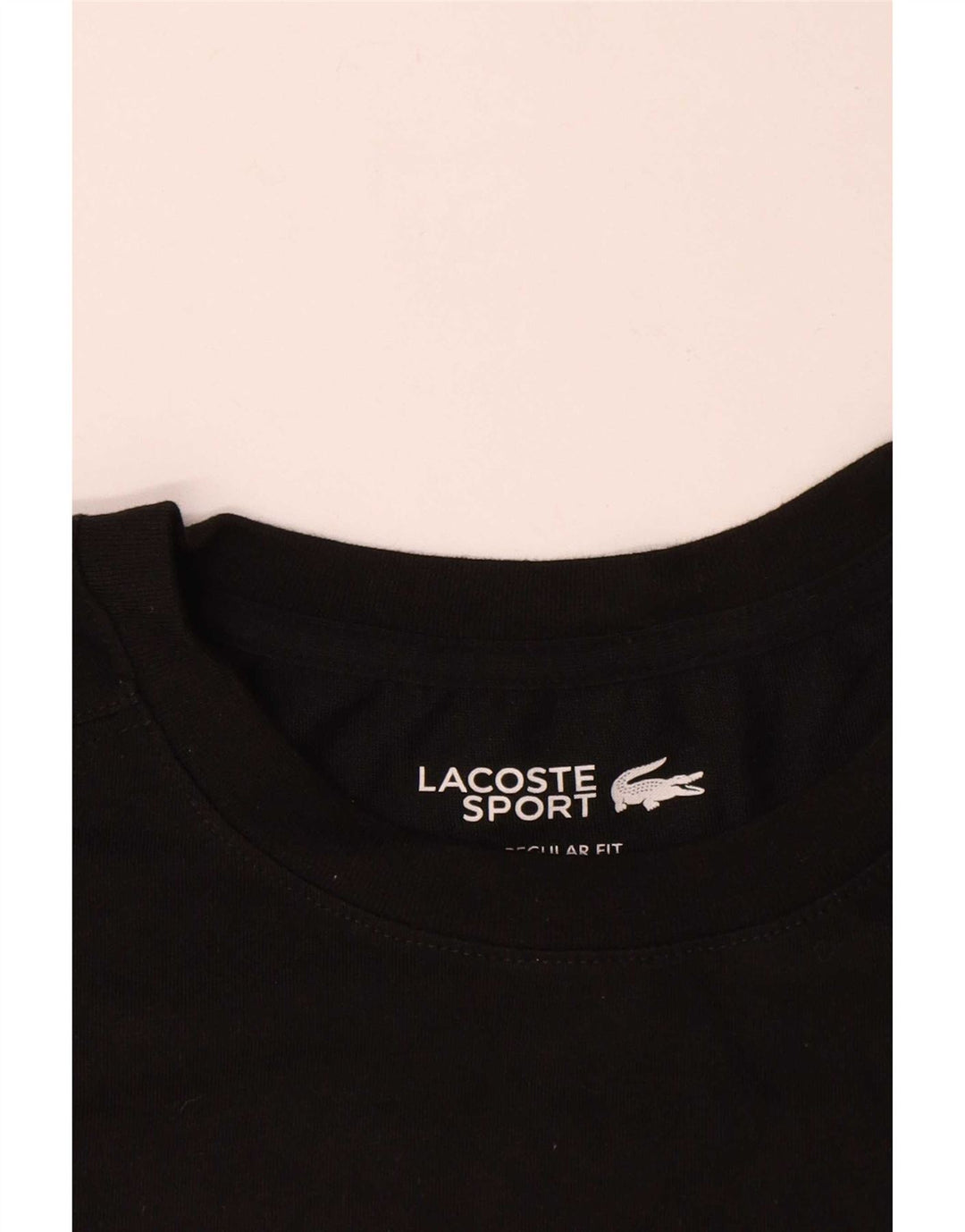 Lacoste Mens Regular Fit T-Shirt Top Large Black Cotton